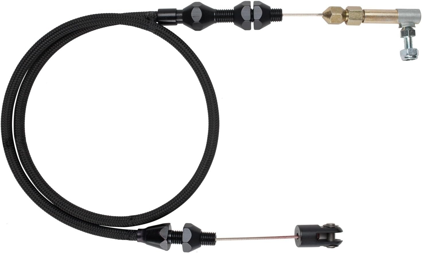 Lokar 36" Throttle Cable Kit - Black Stainless Housing