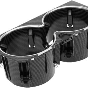 Black Carbon Fiber Cup Holder for Mercedes S Class W222 2018-2020