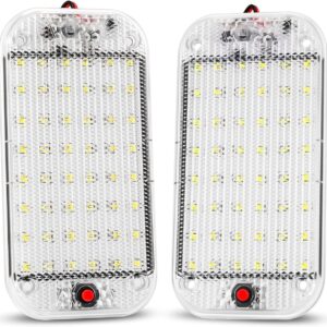 Thlevel LED Dome Light, 800 Lumens, 12V-85V, 2-Pack