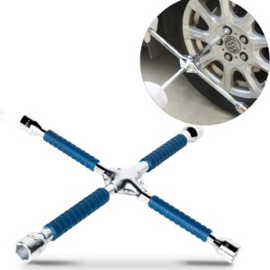 ETERNA 16" 4-Way Lug Wrench Set - Heavy Duty Chrome Plated