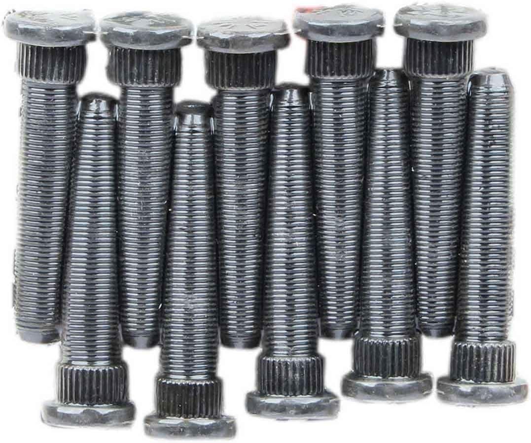 Moser 1/2-20 Wheel Studs, 3" Black Oxide, Set of 10