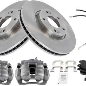 Front Ceramic Brake Pad & Rotor Kit for 2011-2013 Hyundai Sonata