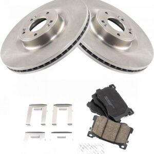 Front Ceramic Brake Pad & Rotor Kit for Hyundai/Kia Genesis