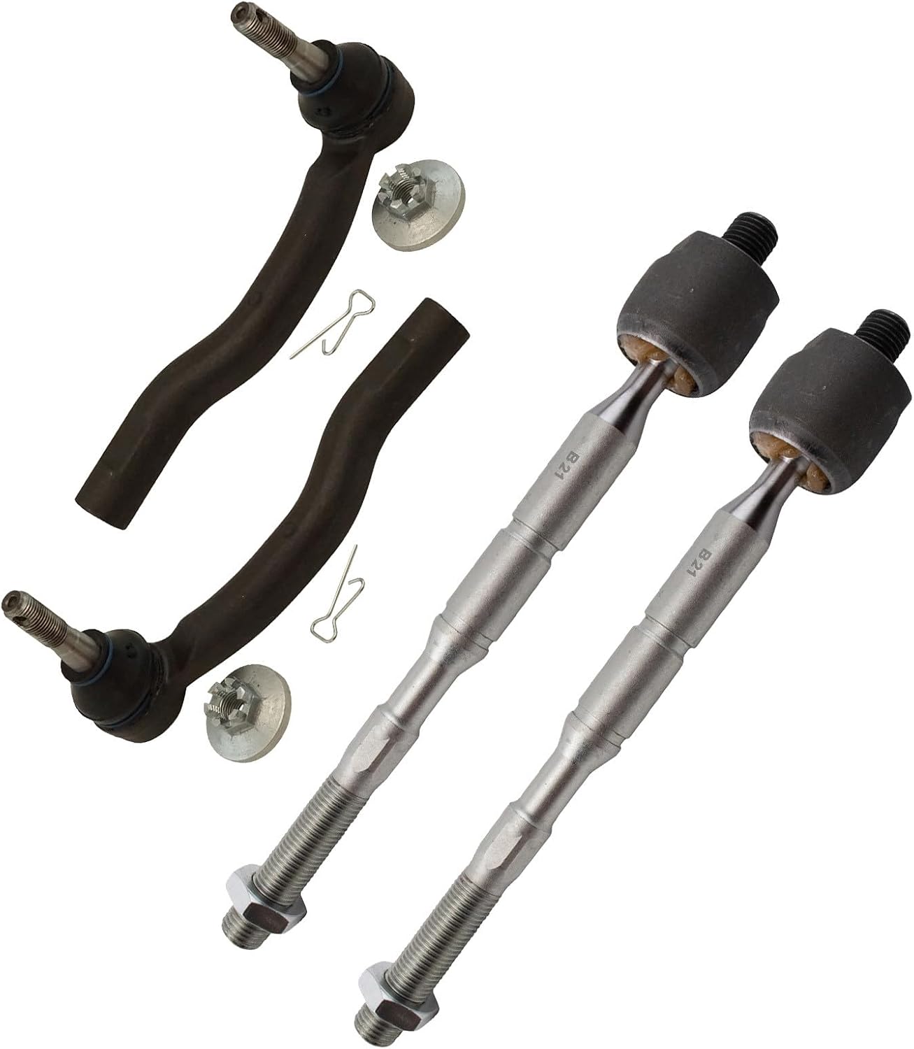 TRQ Tie Rod Set 4-Pc for Lexus CT200h & Prius 2010-2017