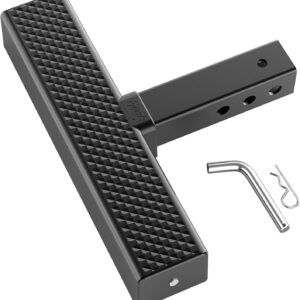Eapele Hitch Step for 2in Receiver, 600lb Step, Black