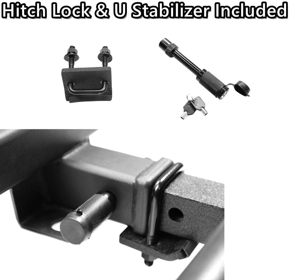 Textured Black Hitch Step Bar - Fits 2" Receivers