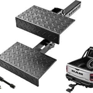 IronFangX 2-Step Hitch Ladder w/Lock Pin