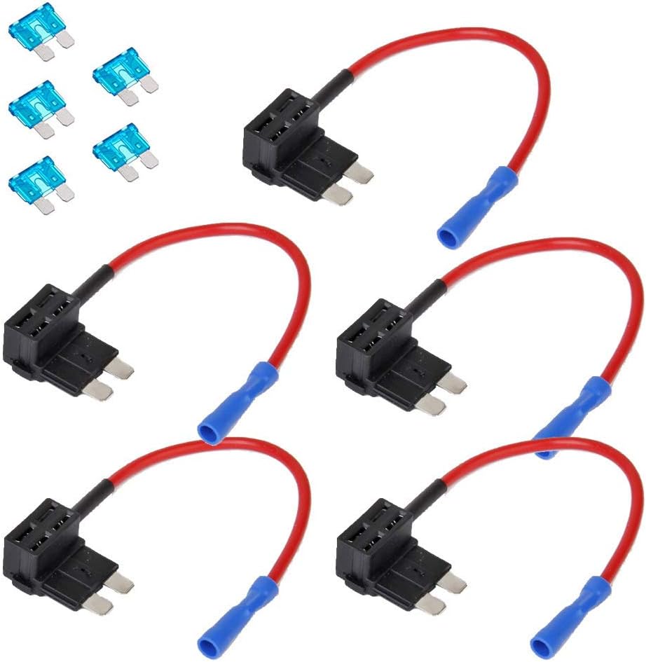 ESUPPORT 5-Pack 12V/24V Fuse Tap Add-A-Circuit