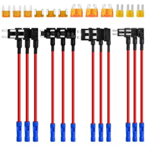 MuHize 12V Fuse Taps - 4 Types for Micro/ATC/LED & Dash Cams