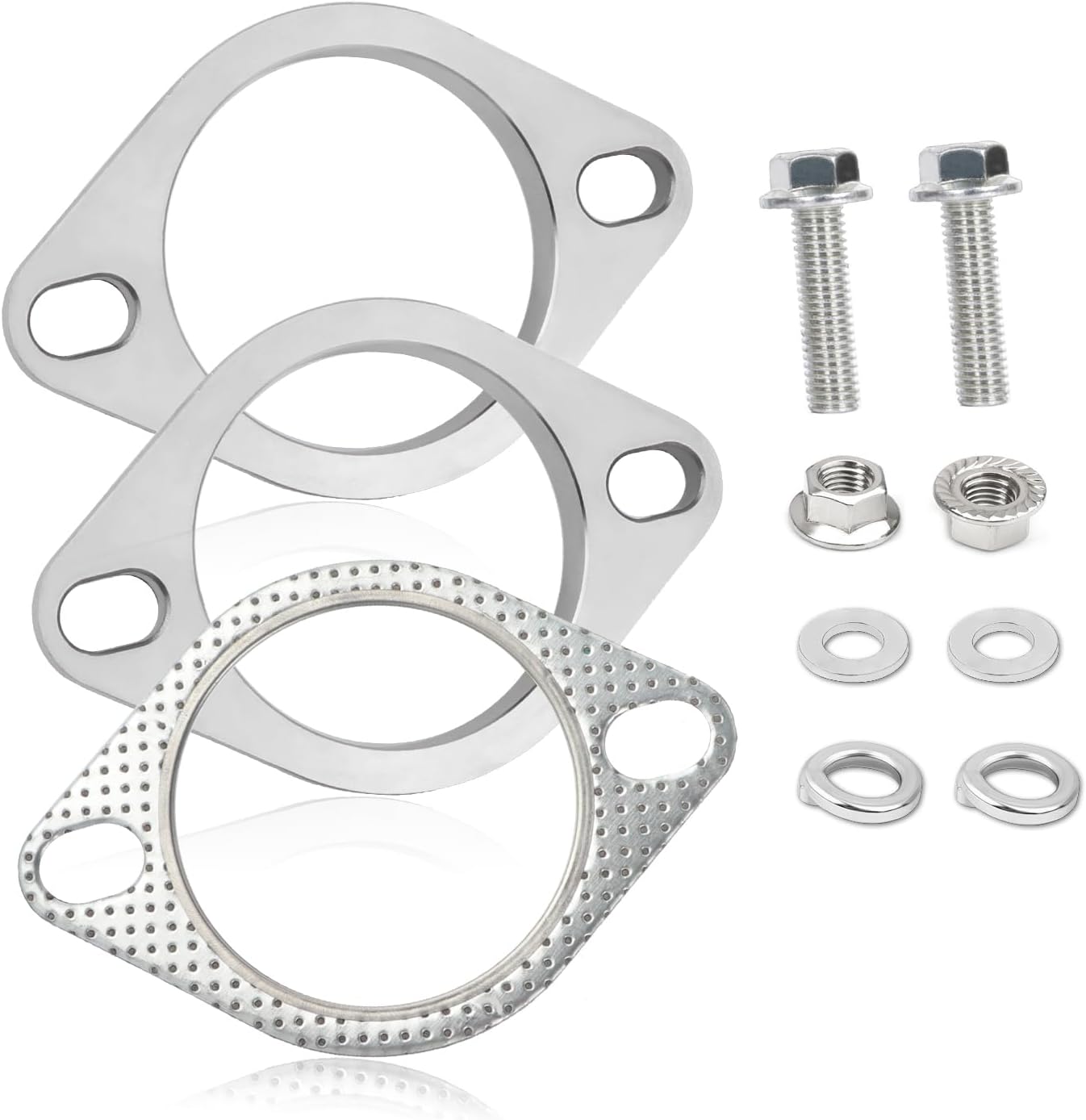 Stainless Steel 2-Bolt Exhaust Flange Repair Kit (2.25")