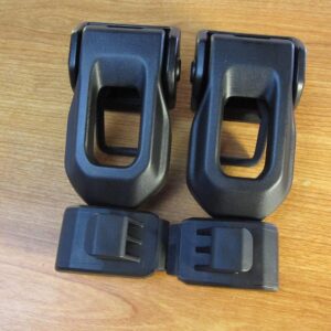Mopar Hood Latch Set for 2019 Jeep Wrangler JL - Black Steel (4-Pack)