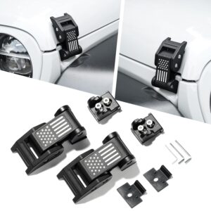 Seven Sparta Hood Latches for Jeep Wrangler & Gladiator (1 Pair)