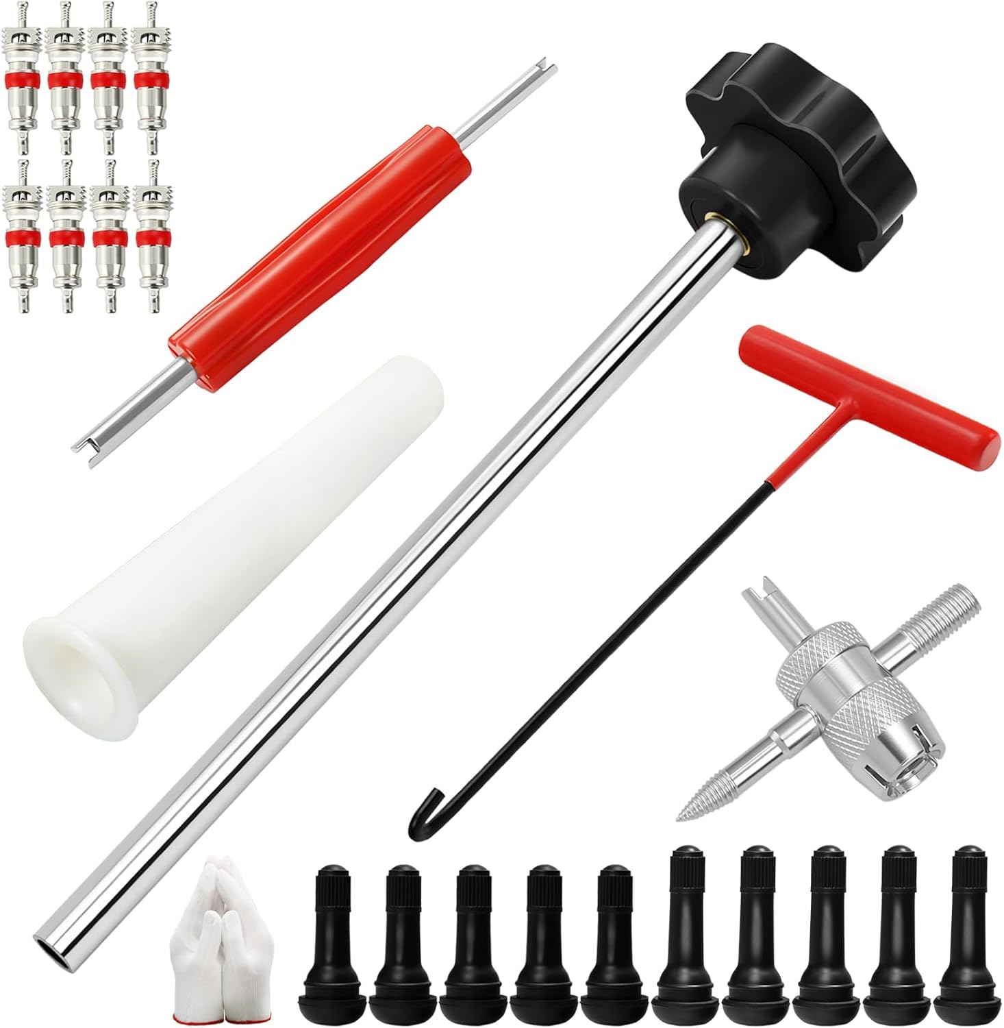 BOJIAN 23-Piece Tire Valve Stem Tool Kit