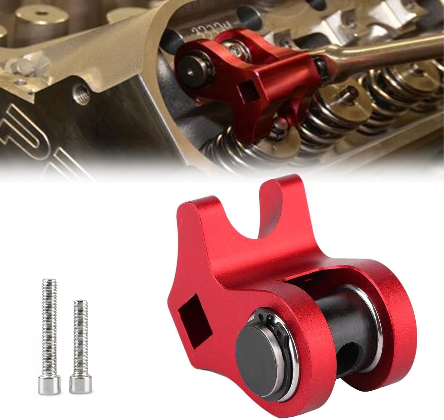 LS Valve Spring Compressor - Red Aluminum Tool for LS1/LS2 Heads