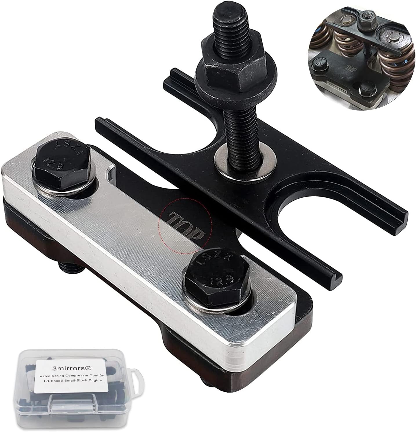 3mirrors 67605 Valve Spring Compressor Kit for LS Engines