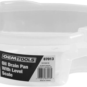 OEMTOOLS 87013 Oil Drain Pan 4.5L with Level Scale