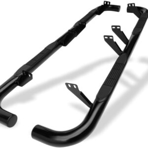 2003-2009 Hummer H2 Nerf Bars, Black Side Step Rails