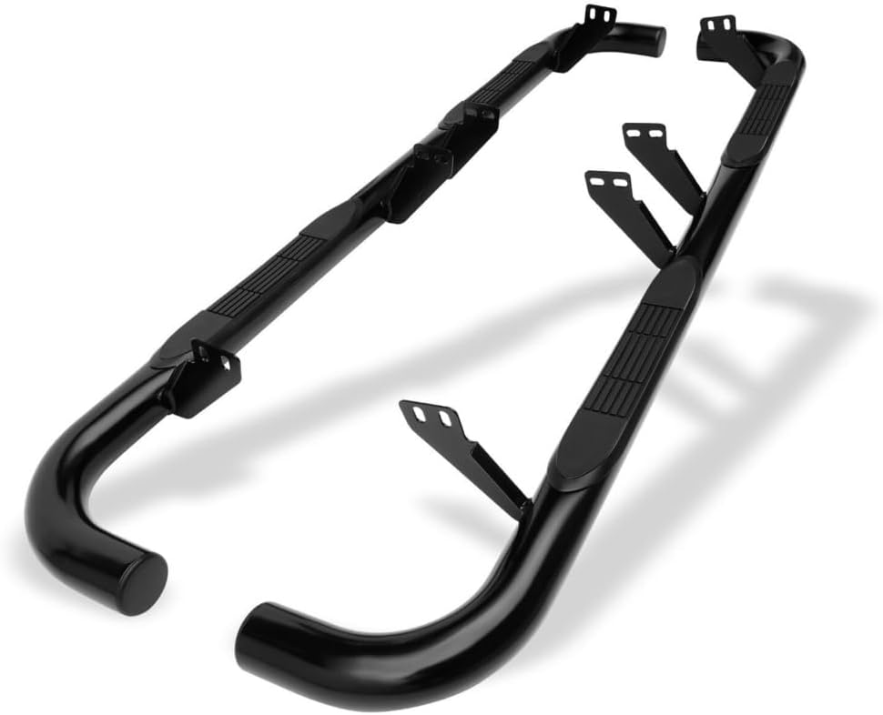 2003-2009 Hummer H2 Nerf Bars, Black Side Step Rails