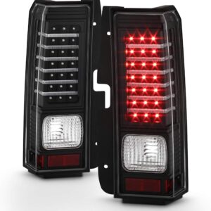 ACANII Black LED Tail Lights for 2006-2010 Hummer H3