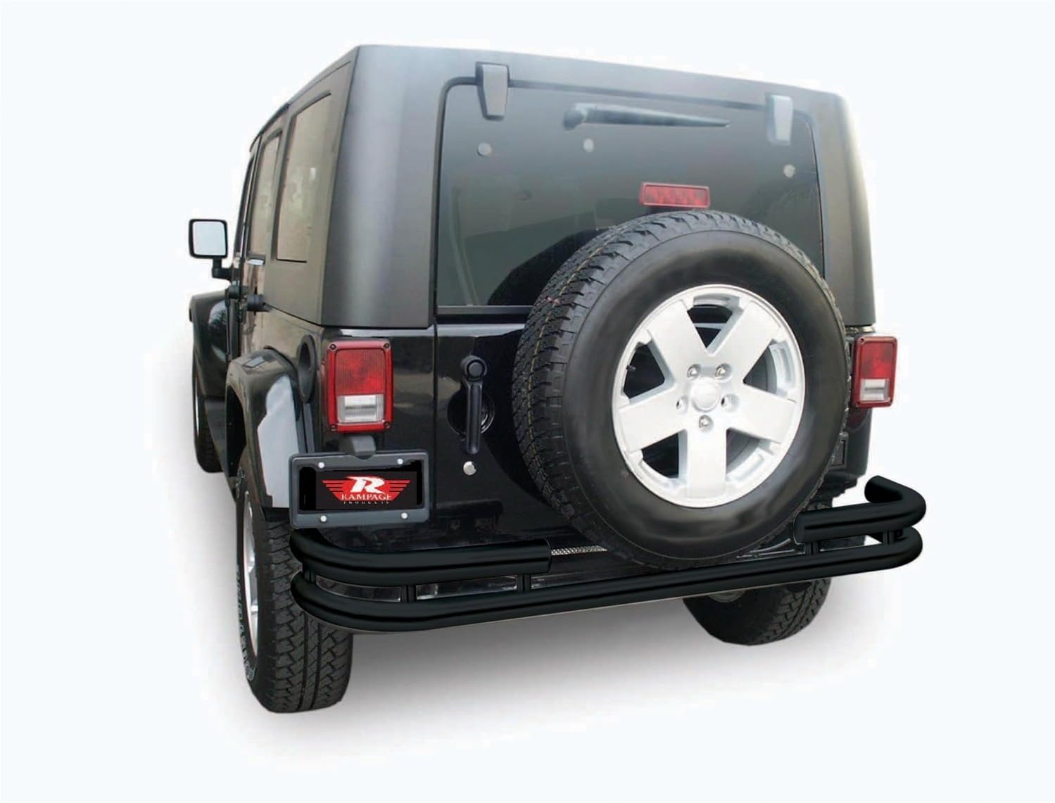 Rampage Double Tube Rear Bumper for Jeep Wrangler JK