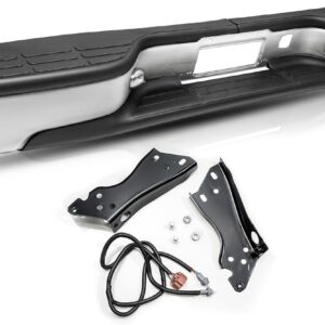 BRYGHT Chrome Rear Bumper for Chevy Silverado & GMC Sierra