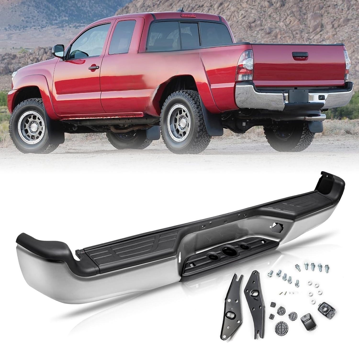TUSDAR Rear Bumper for 2005-2015 Toyota Tacoma