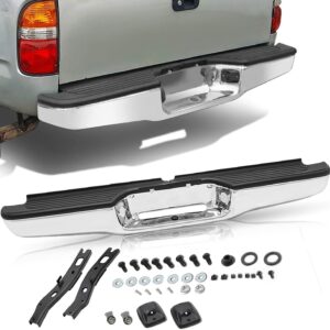 JSBOYAT Rear Bumper for 1995-2004 Toyota Tacoma - Chrome