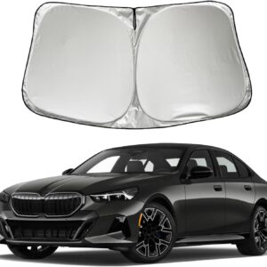BMW 5-Series Windshield Sun Shade - No Suction Needed