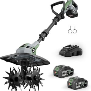 EnduTools 20V Cordless Garden Tiller Cultivator