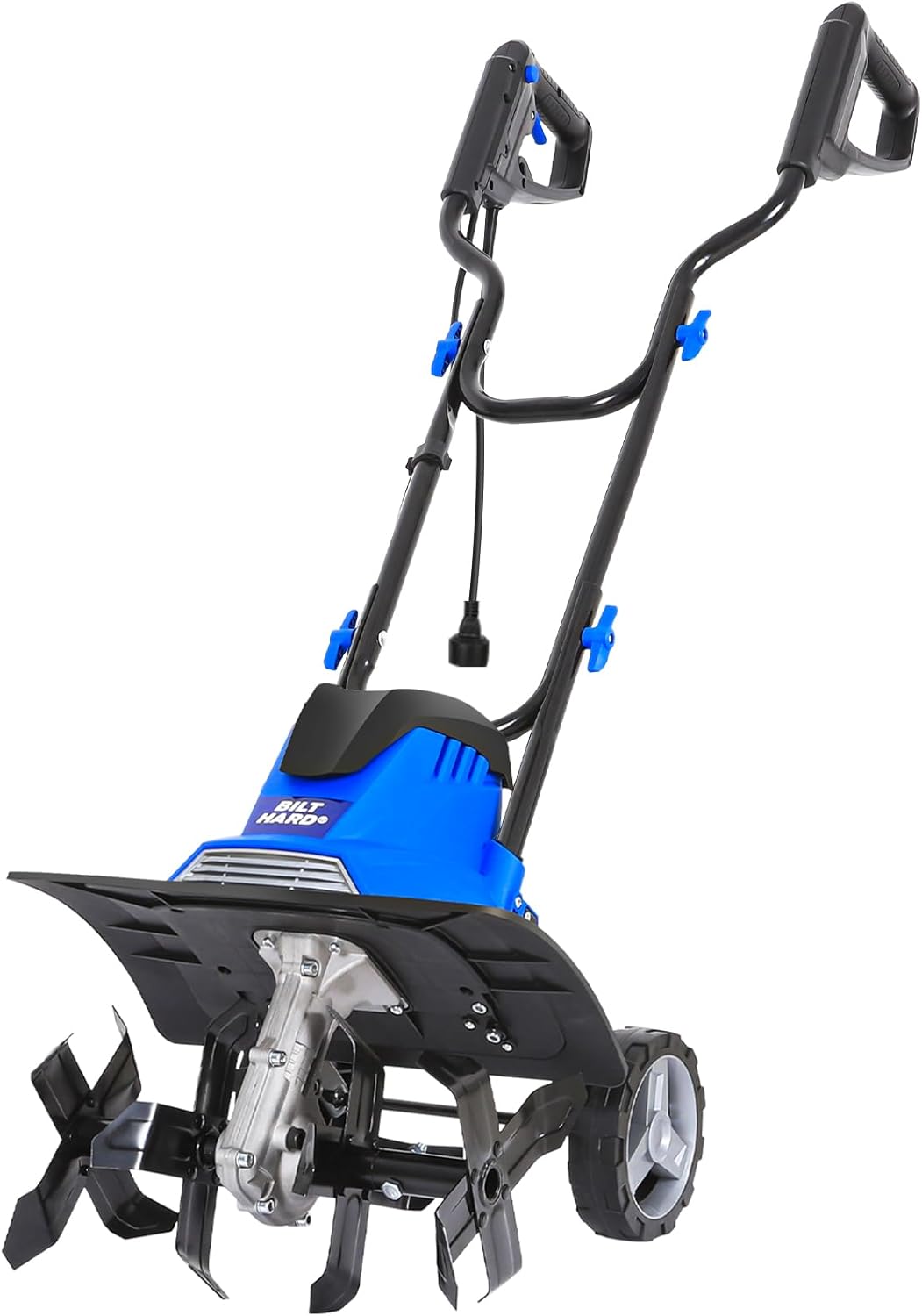 BILT HARD 14in Electric Tiller Cultivator, 10 Amp, 4 Steel Tines