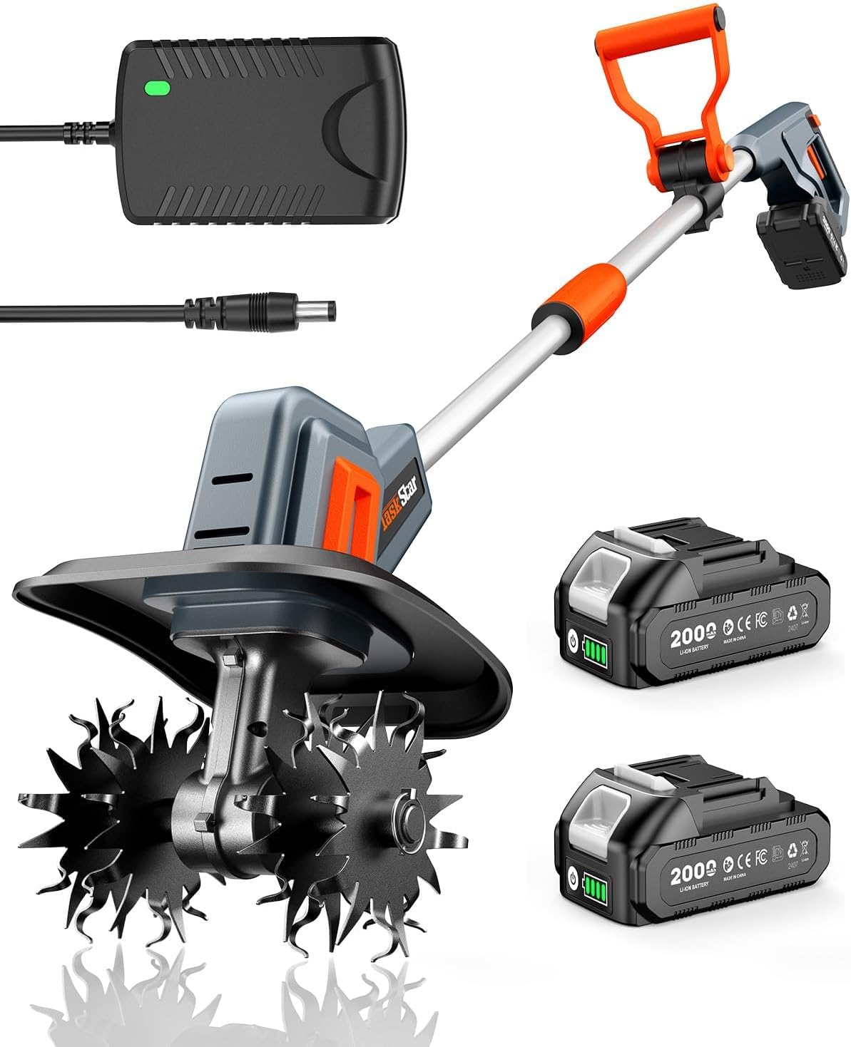 TaskStar Cordless Tiller – Efficient Soil Cultivation