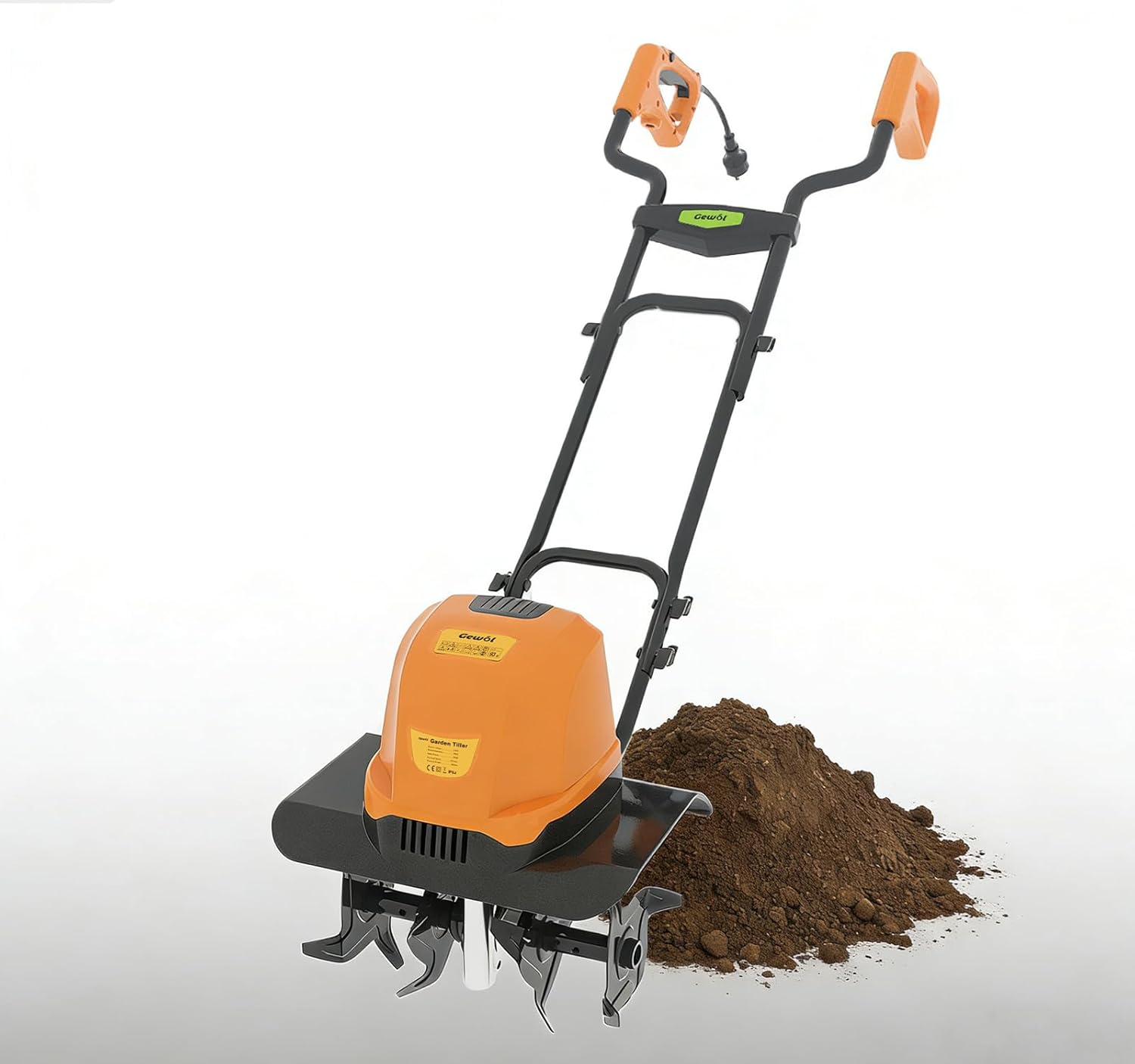Gewol 14" Electric Garden Tiller, 12 Amp Corded
