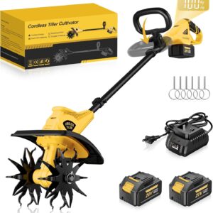 OFISPEED 20V Cordless Garden Tiller, 360RPM