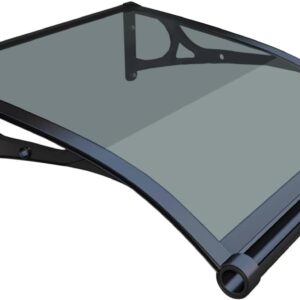 HIAPES Door Awning - UV/Rain Protection Polycarbonate Canopy