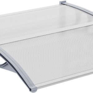 VINGLI 30x40in Door Awning - Clear Polycarbonate Cover