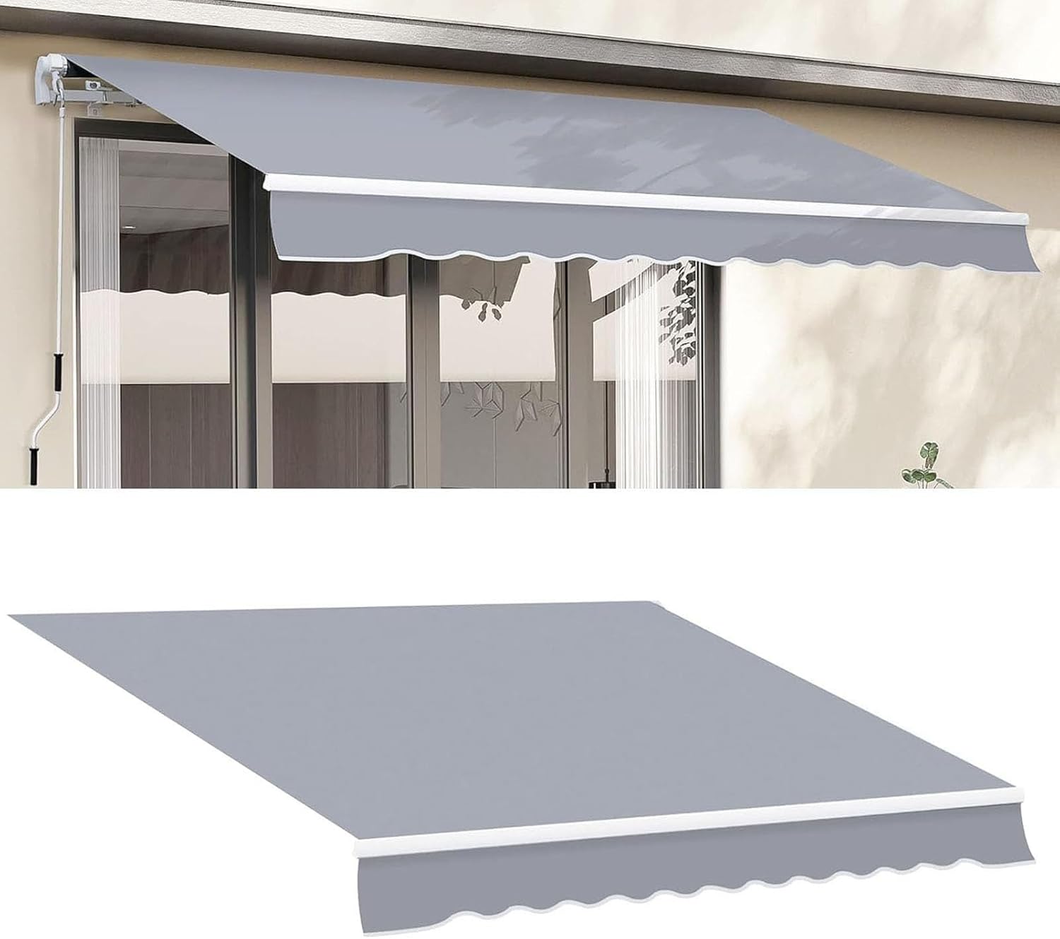 Waterproof Patio Awning Replacement Canvas 26.2x13.1ft
