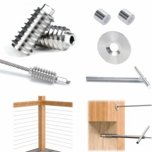 80-Pc Invisible Cable Rail Kit, Stainless Steel