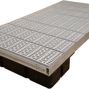 Patriot Docks Low-Profile Floating Dock Section - Tan Decking
