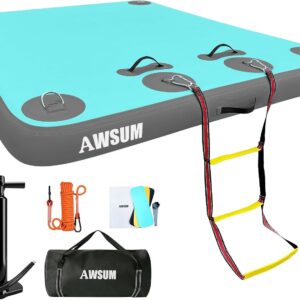 AWSUM Inflatable Floating Dock – Stable & Portable Water Platform