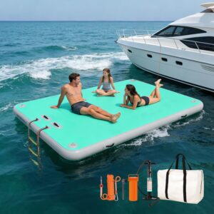 VITODALA Inflatable Floating Dock – Pool & Lake Raft