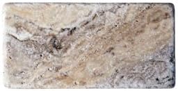 Philadelphia Beige Travertine Tile, 3x6 Inch - 4 Pack