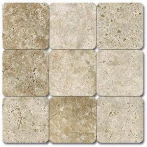 Tumbled Travertine Mosaic Tile - Tuscany Classic
