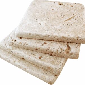 Walnut Travertine 4x4 Tumbled Tile - 9 Piece Set