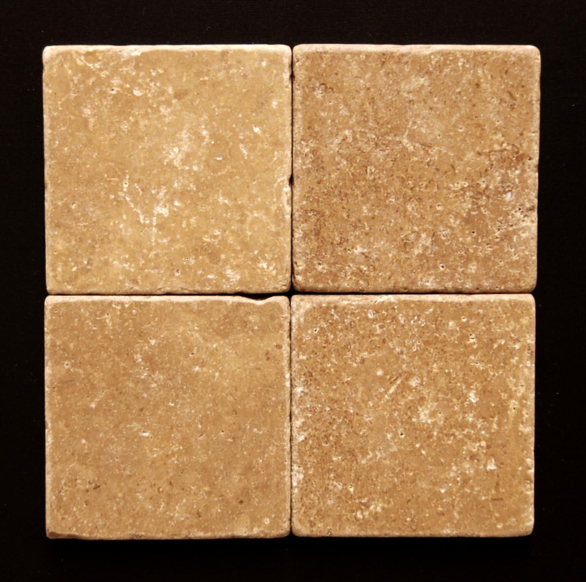 Noce Travertine Tumbled Tile 6x6 - Premium Flooring
