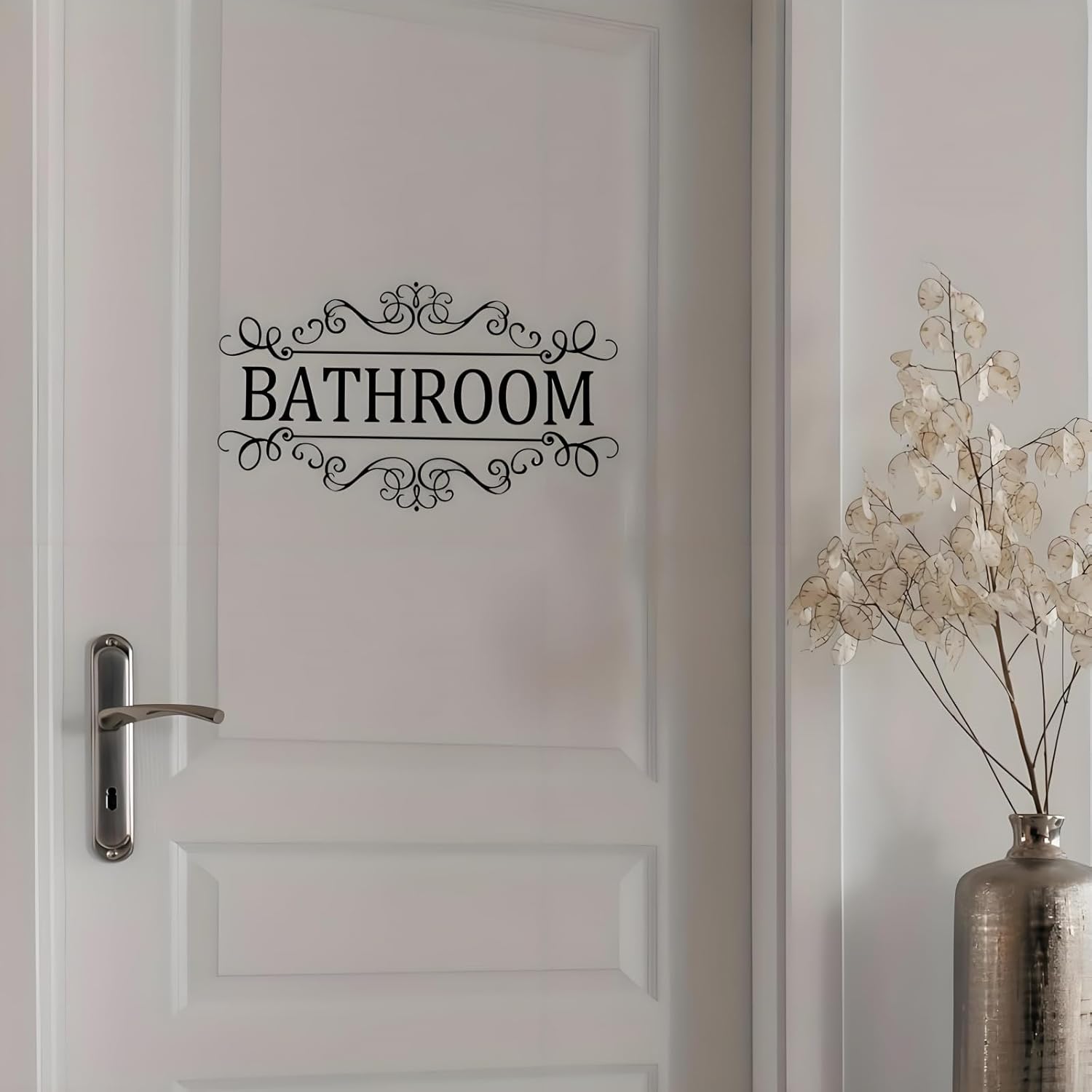 Stylish Bathroom Door Wall Decals - Veloshine