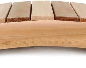 All Things Cedar Wooden Garden Bridge, 4', Natural