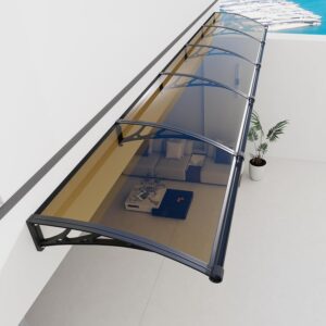 40x120 Inch Polycarbonate Door Awning - All-Weather Protection