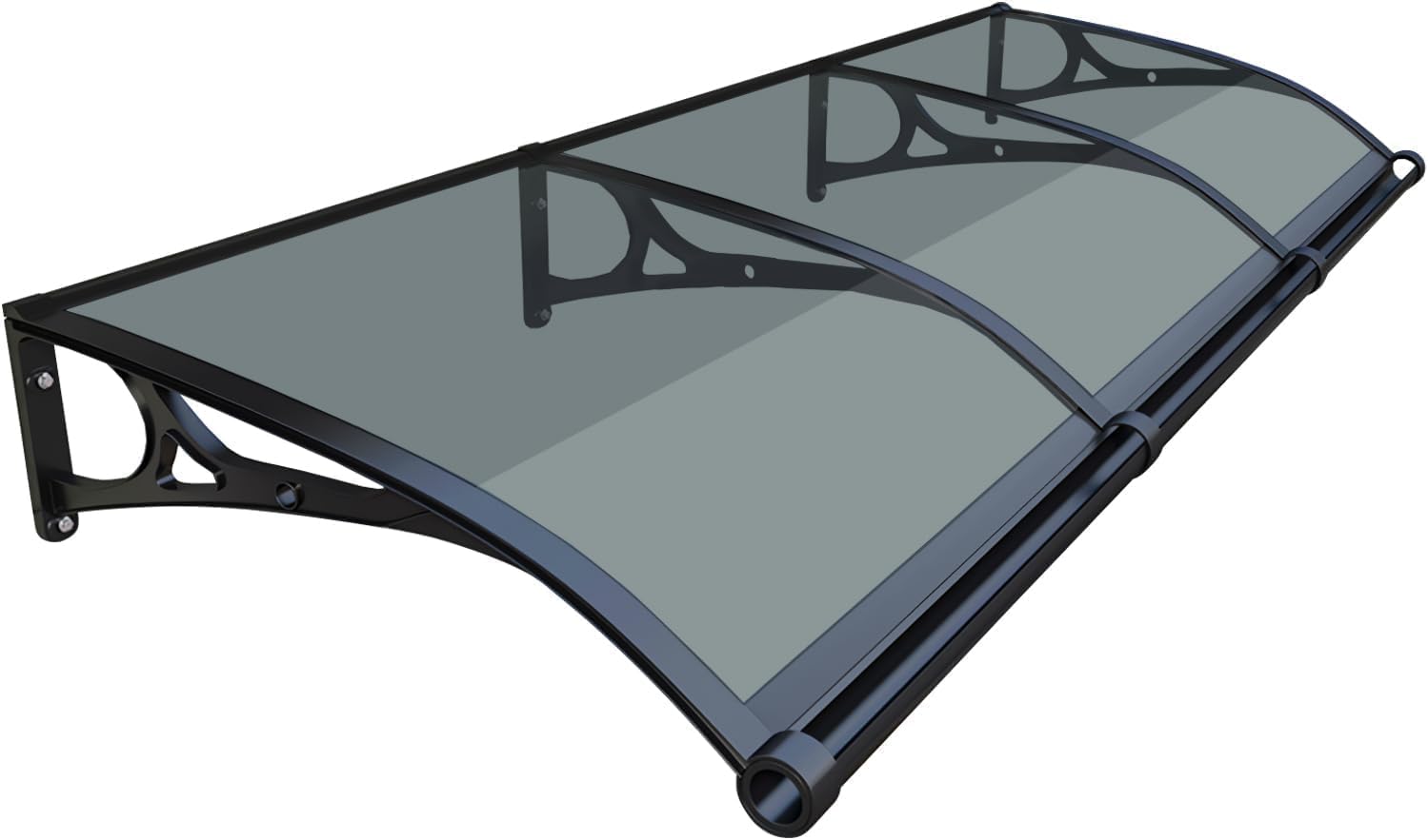 HIAPES Door Awning - UV/Rain/Snow Protection Polycarbonate Canopy