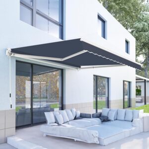 Patisol 10x8 Patio Awning Retractable Blue