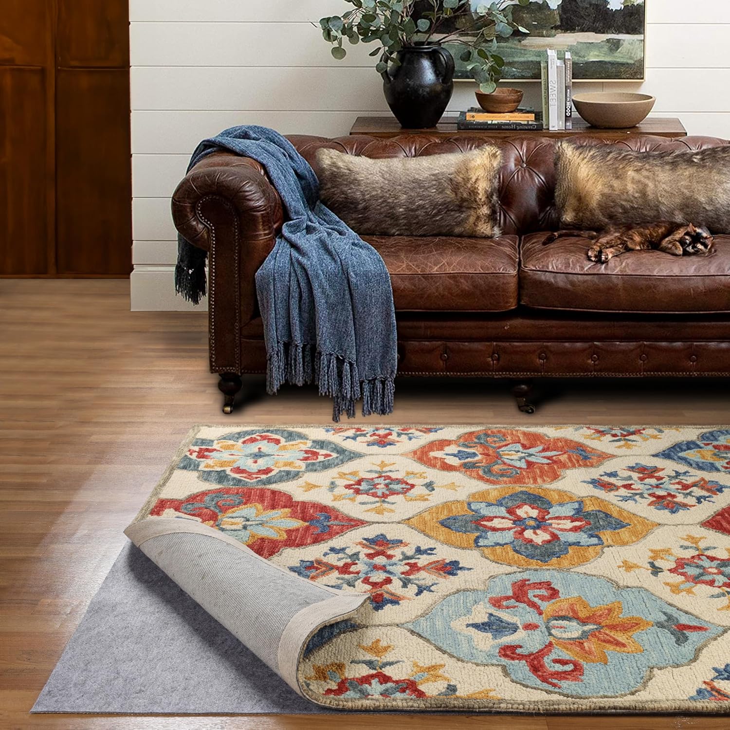 Superior Non-Slip Rug Pad 8'x11' - Felt & Rubber Grip Mat